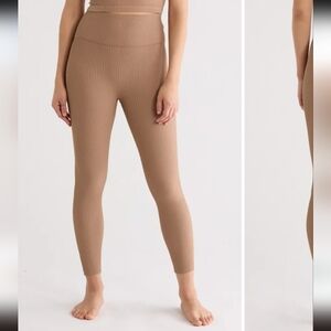 Beyond Yoga Impulse Ribbed High-Waist Leggings Desert Sand Size M